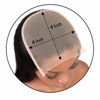 Zone de lace 4 pouces par 4 pouces