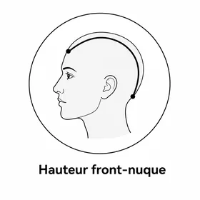 Mesure de la hauteur front à nuque